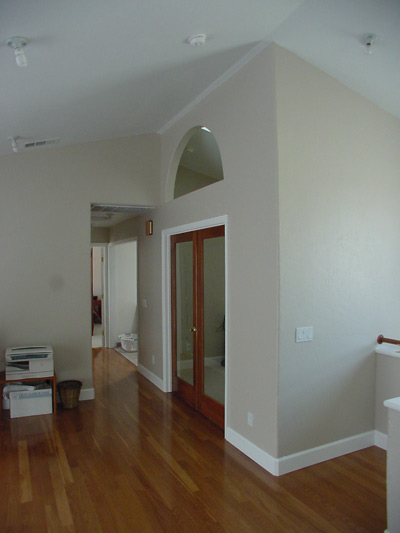 Upper Living Room - View of Guest room and hall beyond.